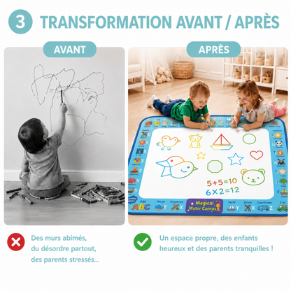 Tapis magique avec son kit créative complet