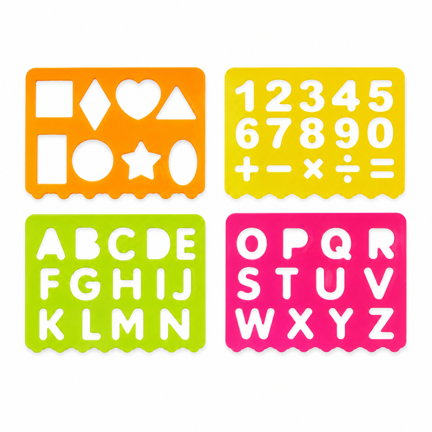 Pochoirs de lettres et de chiffres